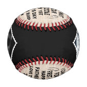 パパ、最初の抱き合いが待ち遠しい 野球ボール (正面)