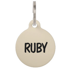 パパ/母犬のBegeの電話番号 ペット　ネームタグ