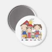 パパ，母，姉，中兄，ベビー姉 マグネット (正面/裏面)