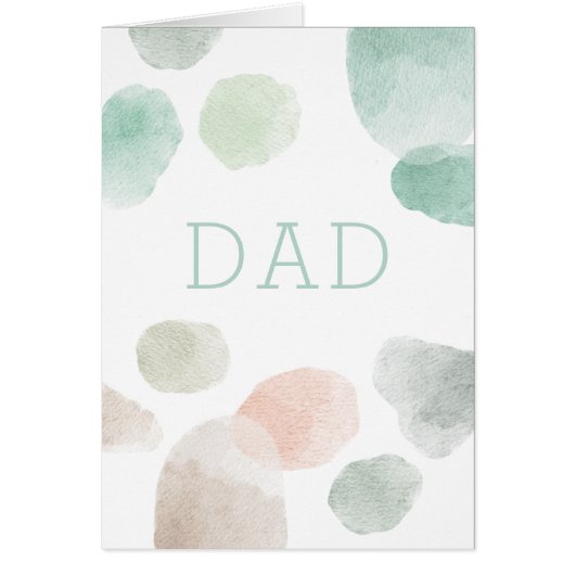 パパ。水の色パステル抽象芸術ハッピーファーズデー (正面)