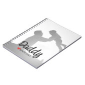 パパ、父の日おめでとう、世界で初めての幸せな父の日 ノートブック (左側)