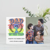 パパ – 父の日のフォトカード カード (スタンド正面)