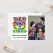 パパ – 父の日のフォトカード カード (正面/裏面インサイチュ)