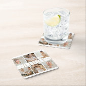 "パパ"父の日の写真カスタム紙コースター ペーパーコースター (インサイチュ)