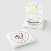 パパ – 父の日 ストーンコースター (横)