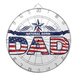 パパ、父、自然な生まれるパパ ダーツボード