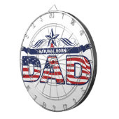 パパ、父、自然な生まれるパパ ダーツボード (正面右)