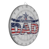 パパ、父、自然な生まれるパパ ダーツボード (正面左)