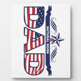 パパ、父、自然な生まれるパパ フォトプラーク