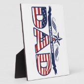 パパ、父、自然な生まれるパパ フォトプラーク (側面)