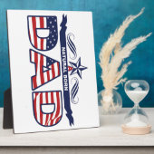 パパ、父、自然な生まれるパパ フォトプラーク (側面)