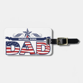 パパ、父、自然な生まれるパパ ラゲッジタグ