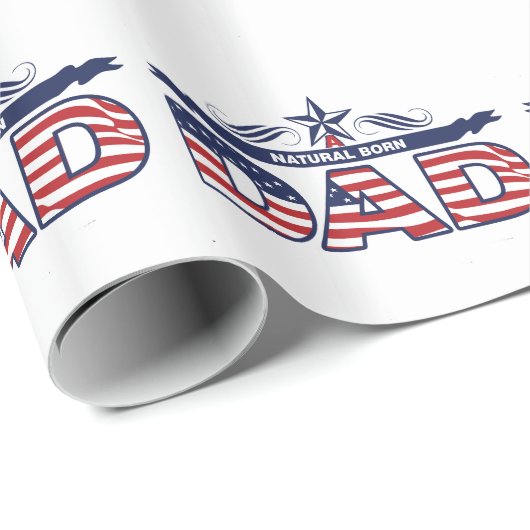 パパ、父、自然な生まれるパパ ラッピングペーパー (ロールコーナー)