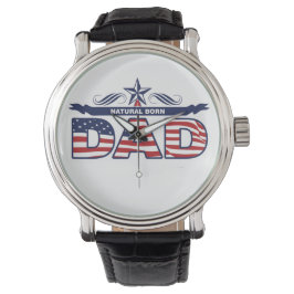 パパ、父、自然な生まれるパパ 腕時計