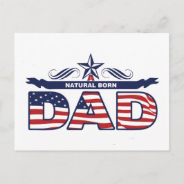 パパ、父、自然の生まれパパ ポストカード