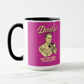 パパ:独自のプライベートATMと同様 マグカップ (左)