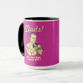 パパ:独自のプライベートATMと同様 マグカップ (正面左)