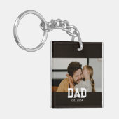 パパ 現代風 大胆 フォト キーホルダー (正面左)