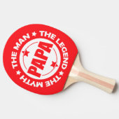 パパ。男だ。神話。伝説。 卓球ラケット (横)