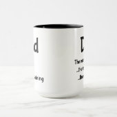 パパ..男は…神話…手入れ マグカップ (中央)