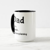 パパ..男は…神話…手入れ マグカップ (正面左)