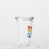 パパ。男神話伝説。 アクリルタンブラー (右)