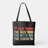 パパ。男神話伝説。 トートバッグ (裏面)