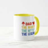 パパ。男神話伝説。 マグカップ (正面右)