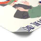 パパ：男。神話。ハート父 ポスター (角)