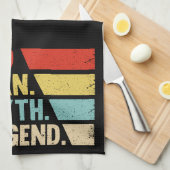 パパ。男、神話、伝説。 キッチンタオル (四つ折り)