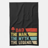 パパ。男、神話、伝説。 キッチンタオル (縦)