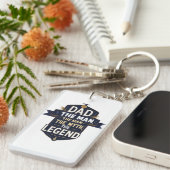 パパ、男、神話、伝説 – キーチェーン (正面右)