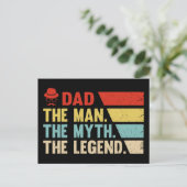 パパ。男、神話、伝説。 ポストカード (スタンド正面)