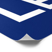 パパ、男、神話、伝説、青いバージョン ポスター (角)