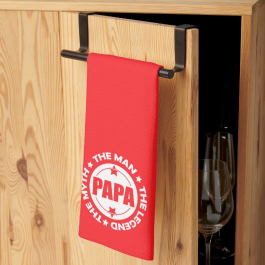 パパ。男。神話。凡例。 キッチンタオル (三つ折り)