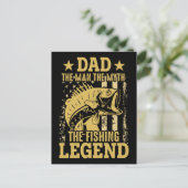 パパ – 男、神話、魚釣り伝説 ポストカード (スタンド正面)