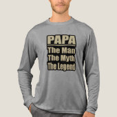 パパ 神話の男 伝説の父の日 トライブレンドTシャツ (正面)