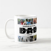 パパ、私たちはあなたを愛している – Faters Day 6 Photo Collage コーヒーマグカップ (左)