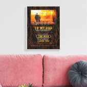 パパ |私のパパへ手紙あなたを愛する男 キャンバスプリント (インサイチュ (リビング))