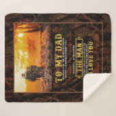 パパ |私のパパへ手紙あなたを愛する男 シェルパブランケット (正面(横))