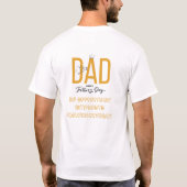 パパ:私の一番のチアリーダー Tシャツ (裏面)