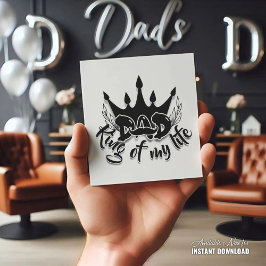 パパ、私の人生のキング ファーザーズデー シーズンカード