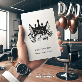 パパ、私の人生の王 父の日 シーズンカード