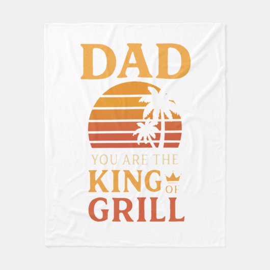 パパ、私の永遠の英雄 – 父の日の献上品 フリースブランケット (正面)