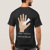 パパ、私はあなたのサポートが表現必要だ Tシャツ (裏面)