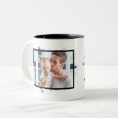 パパ、私はあなたの子お気に入りの供、カスタムおもしろい写真 ツートーンマグカップ (正面左)