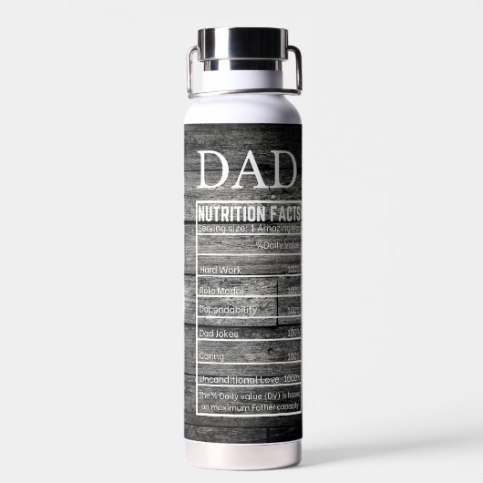 パパ：究極のロールモデル ウォーターボトル (背面)