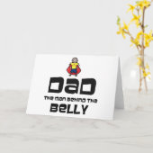 パパ、腹の後ろの男 カード (黄色い花)