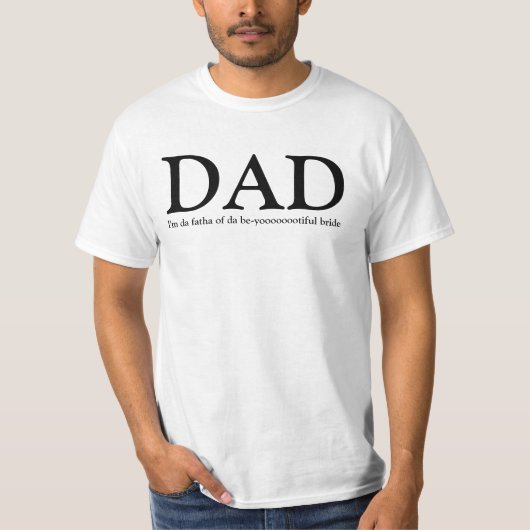 パパ-花嫁のTシャツの父 Tシャツ (正面)