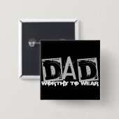 パパ-衣服に値 缶バッジ (正面&裏面)